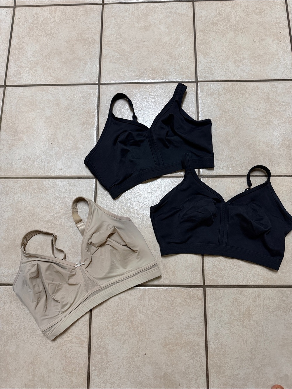 SOMA Wireless Comfort Bra in Black Cacique Wireless in Beige Size 38G